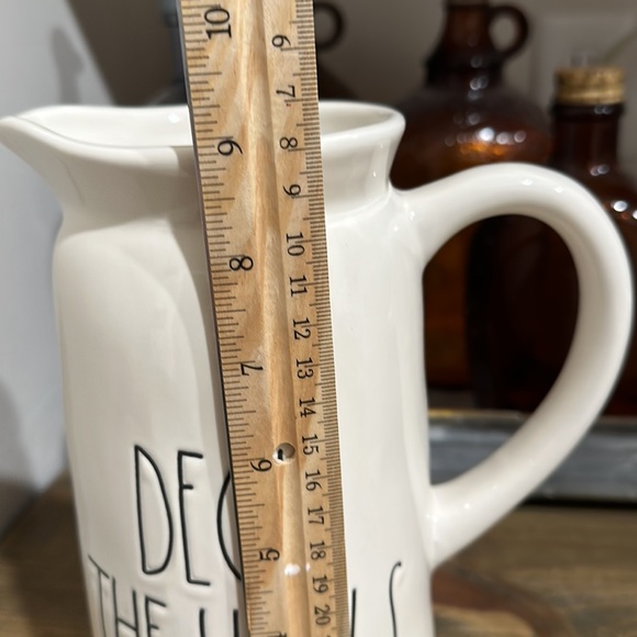 Rae Dunn 2018 DECK THE HALLS Christmas Pitcher - Picture 7 of 9